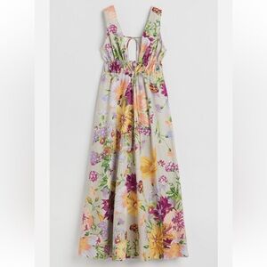 H&M Floral Summer Linen Blend Maxi Dress Midi/Maxi Size M NWT